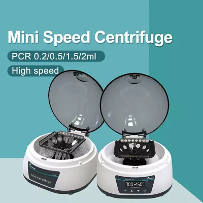 Lab Mini Centrifuge Machine 4000rpm 0.2/0.5/1.5/2ml Tube Blood PCR Centrifuga • $79.99