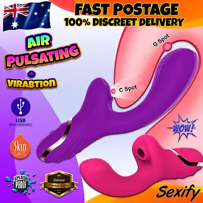 $39.95 • Buy Sucking Oral Tongue Clitoris Vibrator Dildo G-Spot Clit Stimulator Women Sex Toy