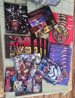 Lot Of 25 New 2 Pocket Folders Marvel Transformers Superman Monster High • $19