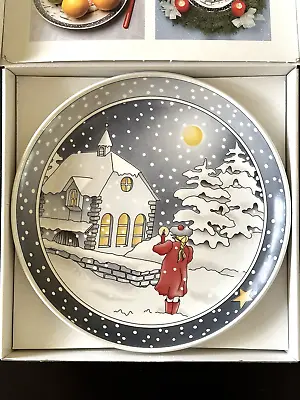 Vintage Villeroy & Boch MIDNIGHT MASS Christmas Plate In Original Box • $47.99