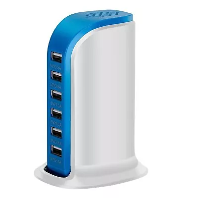 30W Multi 6 Port USB Charger 6A Rapid Charging Station Desktop Travel Hub IPhone • $11.99