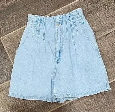 Women's Zara Denim High-rise Shorts Size 0 Vintage Look • $5