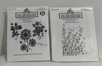 Local King CHERRY BLOSSOM Full Bloom Sunflower Flowers Rubber Stamps Lot • $24.98