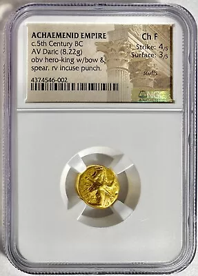 NGC - Achaemenid Empire Biblical Coin- Gold Daric • $2439