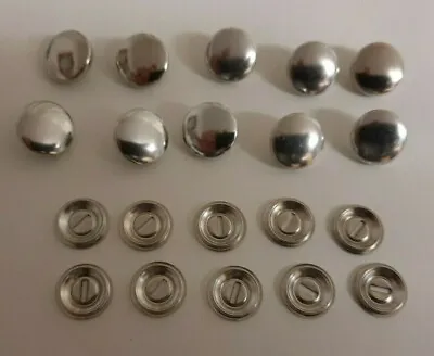 Self Cover Buttons Metal (SIZE 15mm)Made By FRYM 10 In The Pack • £2.99