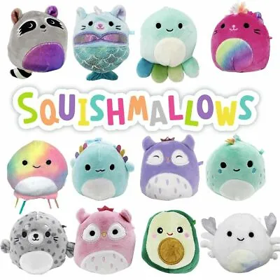 $17.90 • Buy Squishmallows Cuddle & Squeeze Super Soft 3.5  9cm Squishy Plush Toy Clip On