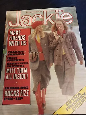 Vintage JACKIE Magazine 5th SEPTEMBER 1981 Bucks Fizz Poster Lewis Collins J788 • £10