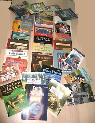 Mystery Middle School Educational Book Lot Of 50 Books - Science/History & More • $25
