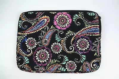 Vera Bradley  Laptop Sleeve Black Paisley BANDANA SWIRL • $12.71