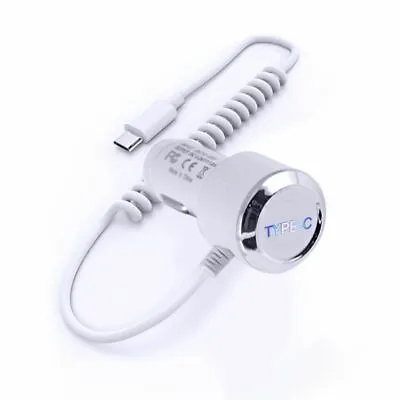 $17.64 • Buy Quality Universal In Car Charger Type-C USB Charge Cable 2000mAH In White