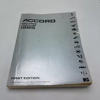 1985 Honda Accord Factory Service Manual – Original Shop Repair • $17.05