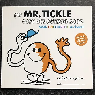 Mr Tickle Copy Colouring Book & Stickers Childrens Book Hargreaves Mr Men Story • £4.99