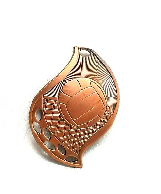 Lot Of 4 Volleyball Scroll Copper Award Medallion Medal Trophy Engrave Metal • $11.95