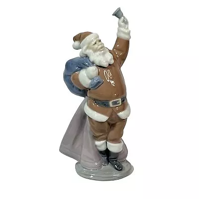 Lladro Jolly Santa Figurine SIGNED By J. Lladro 10-28-98 W/Box- 8 3/8  #06500 • $249.95