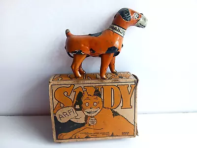 1930's Marx Toys Tin Litho Windup Toy Little Orphan Annie's Dog Sandy • $225