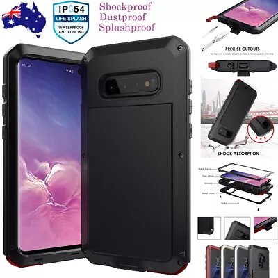 $24.99 • Buy Heavy Duty Shockproof Metal Hard Case Cover For Samsung Galaxy S10 S9 Plus Note8