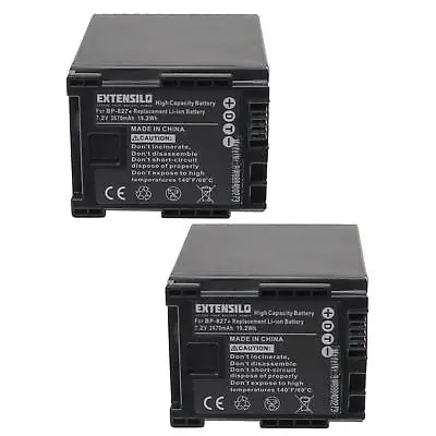 2x Battery 2670mAh For Canon VIXIA XA10 XA20 XA25 XA30 • £63.60