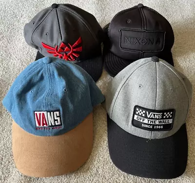 Hat Cap Lot Of 4 Skater Outdoor Casual Snap Back Strap Back Vans Nixon Zelda • $15