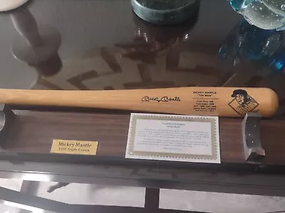 Mickey Mantle Allstar Baseball Bat W/ COA & Display Stand • $14