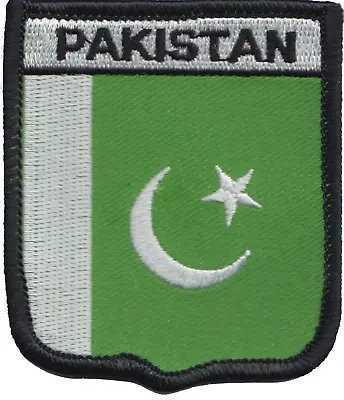 Pakistan Flag Shield Embroidered Patch Badge • £5.50