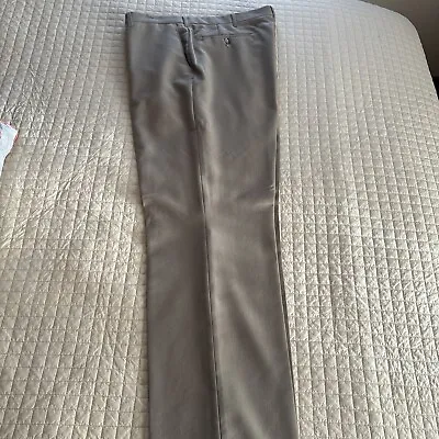 Haggar Men’s Khaki Colored Dress Pants Polyester/Worsted Wool Size 38x32  • $5