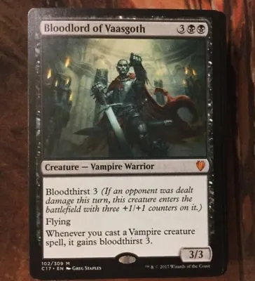  Black Vampire Deck - Custom MTG Magic The Gathering Deck Bloodlord Of Vaasgoth • $39.99