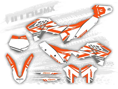 NitroMX Graphic Kit For KTM SX SXF 125 250 450 2007 2008 2009 2010 Motocross MX • $148.46