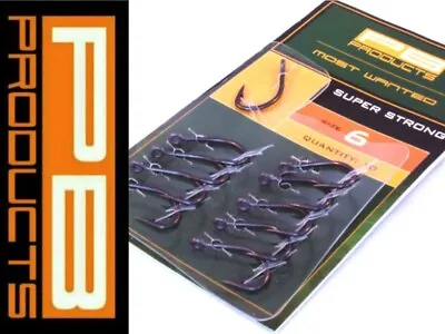 PB Products Super Strong Hook *ALL SIZES* Carp Tackle Barbed Hooks • £5.99