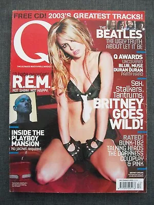 Q Music Magazine #209 December 2003 Britney Spears/REM/Beatles/Bon Jovi • $15