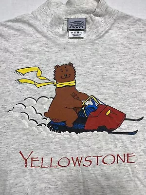 Vintage Jimmy Z Long Sleeve Mock Neck Surf T Shirt Yellowstone Made In USA • $39.99