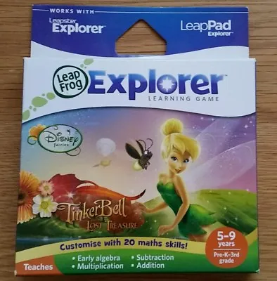 Leapfrog Tinkerbell Lost Treasure Maths Game Leappad 1 2 Ultra Explorer New Toy  • £20