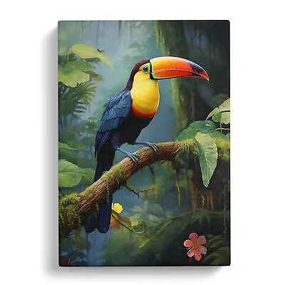 Toucan Classicism Canvas Wall Art Print Framed Picture Decor Living Room Bedroom • £29.95