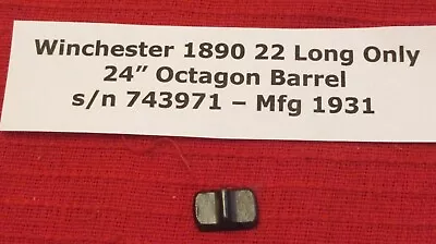 Winchester Model 1890 Front Sight 75A C1931 • $20