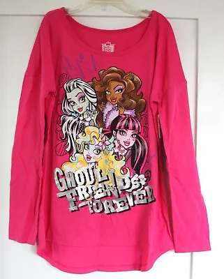 Mattel Girl's Monster High Size Large Ghoul Friends Forever Long Sleeve Shirt • $19.99
