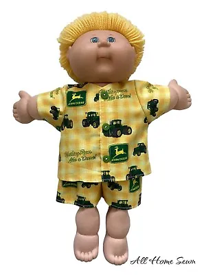 DOLLS CLOTHES FOR 16  CABBAGE PATCH DOLL *🚜 John Deere 🚜 ~ Boys ~ 2 Piece Set* • $12