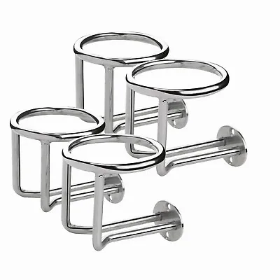 4Pcs Stainless Steel Ringlike Drink Cup Holder For Marine Boat Yacht Diameter  • $56.90