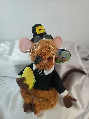 Vintage Nanco Rizzo The Rat Muppets Thanksgiving Plush Doll Pilgrim With Corn  • $60