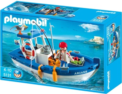 £22.99 • Buy Playmobil 5131 Blue & White Fishing Boat