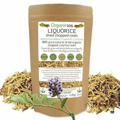 £7.99 • Buy Liquorice/Licorice Root Tea Dried Cut ORGANIC Immunity Liver Stomach Etc. Remedy