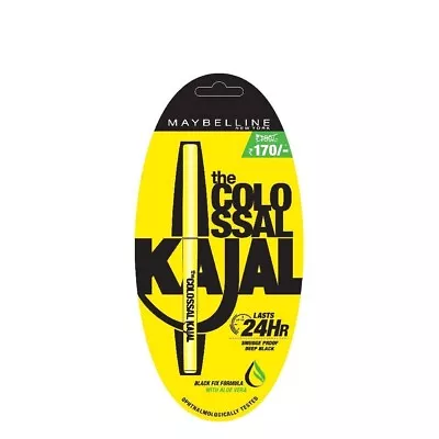 1 X Maybelline The Colossal Kajal Eyeliner Pencil Black Matte Finish Kohl Bold • $13.29