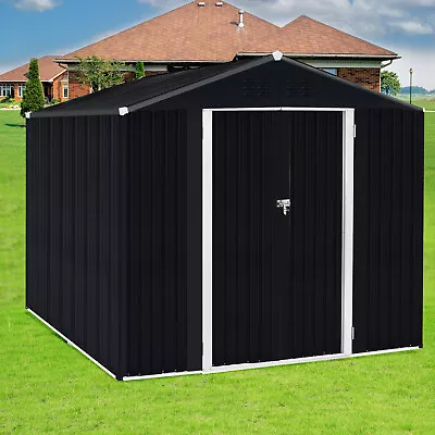8' X10' Outdoor Storage Shed Metal Shed & Outdoor Storage Garden Tool Bike Shed • $414.80