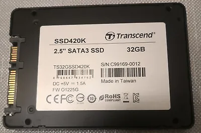 Transcend Solid State Drive 32gb 2.5  Sata3 Ssd420k • £9.50