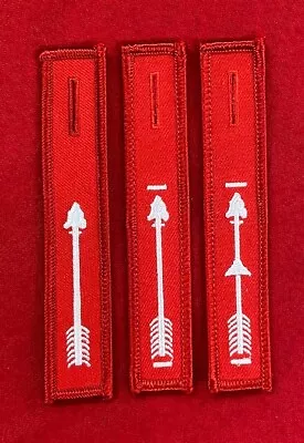 OBV SET ORDEAL BROTHERHOOD VIGIL RED DANGLE XL Order Arrow OA Sash Pocket Patch • $16.99