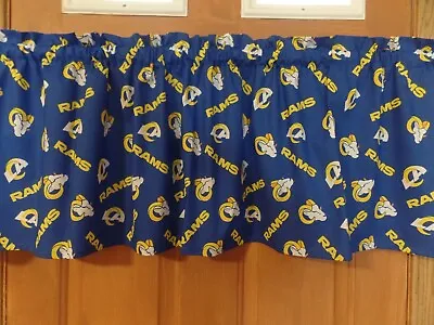 NFL LA Los Angeles Rams Handmade Sports Team Bedroom Curtain Valances Blue • $21.99