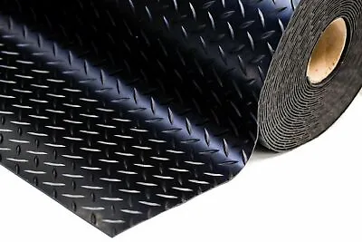 £52.19 • Buy Checker - Plate Rubber Garage Flooring Matting 1.5m Wide X 3mm Thick - A Grade