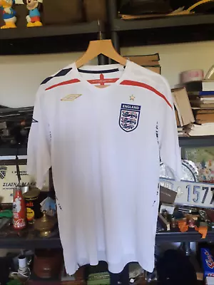 Vintage Rare England 2008 Home Football Soccer Jersey Shirt Trikot Umbro XL • $114.83