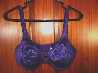 Lilyette Dark Plum Bra Underwire Cloth Lining Size 36 C 0904 • £8.75