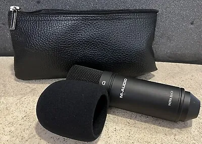 M Audio Nova Black Condensor Microphone W/Padded Carry Case & Sock - SEE PICS • $99.99