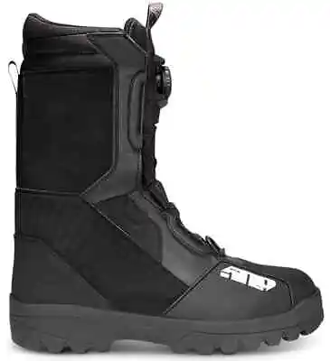 New 509 Raid Single Boa Mens Snowmobile Boots Black Insulated 10 11 12 Or 13 • $249.95