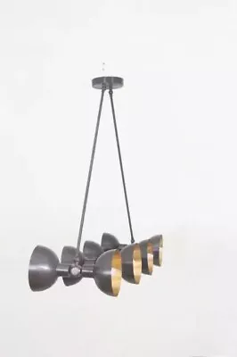 8 Light Modern Chandelier Light Fixture Pendant Mid Century Brass Sputnik • $365.99